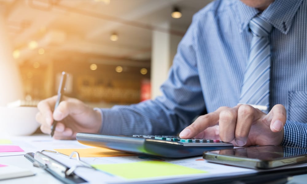 Reviewing financial statements with a client